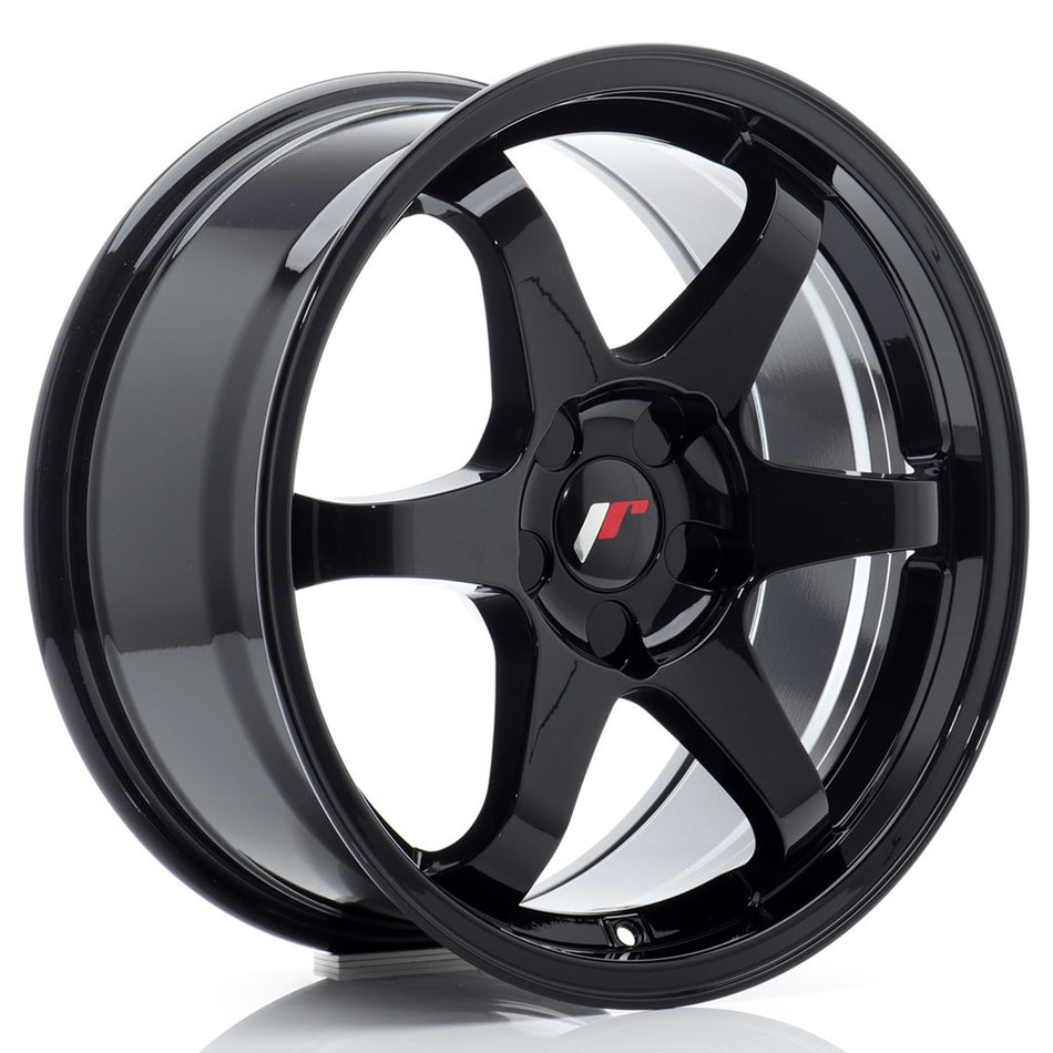 Japan Racing JR-3 17x8" (5 hole custom PCD) ET20-35, Gloss Black