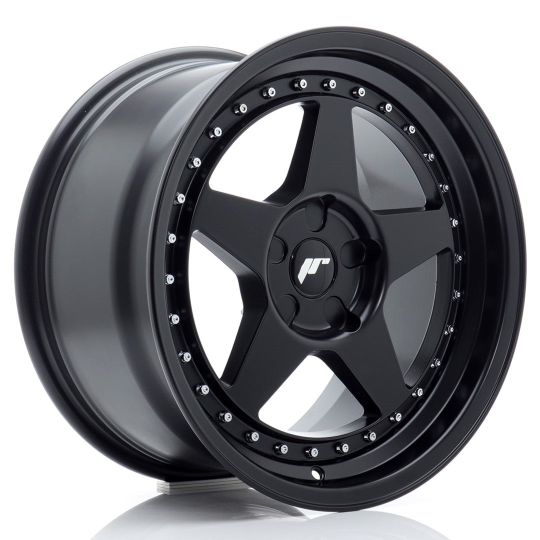 Llanta Japan Racing JR-6 15x7" 4x100/4x114.3 ET35 negro mate