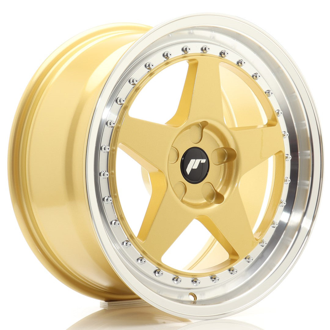 Llanta Japan Racing JR-6 18x8,5" 5 tornillos a medida ET20-40 dorado