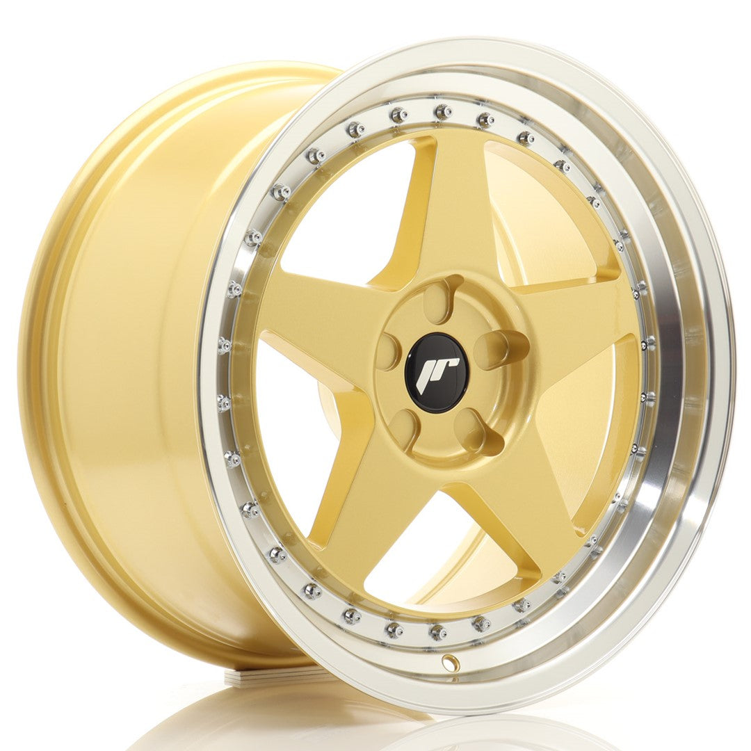 Llanta Japan Racing JR-6 18x9,5" 5 tornillos a medida ET20-40 dorado