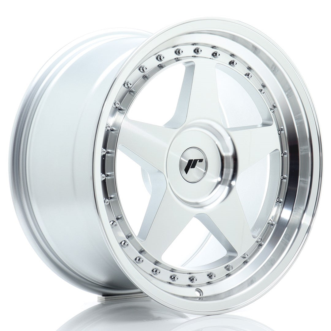Llanta Japan Racing JR-6 17x8" 5x108/5x112 ET35 plata mecanizada