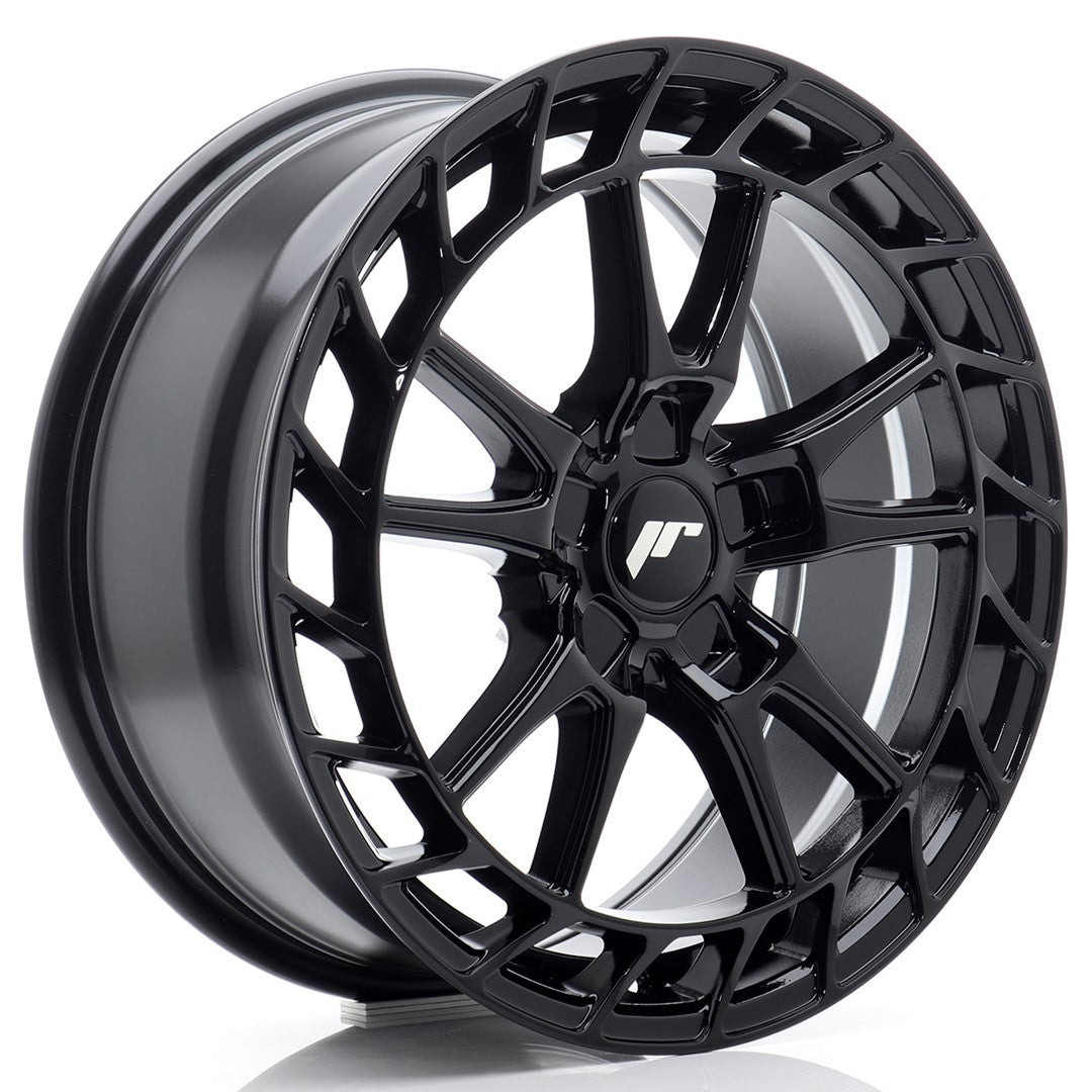Llanta Japan Racing JR-45 18x8" 5 tornillos a medida ET25-45 negro brillo