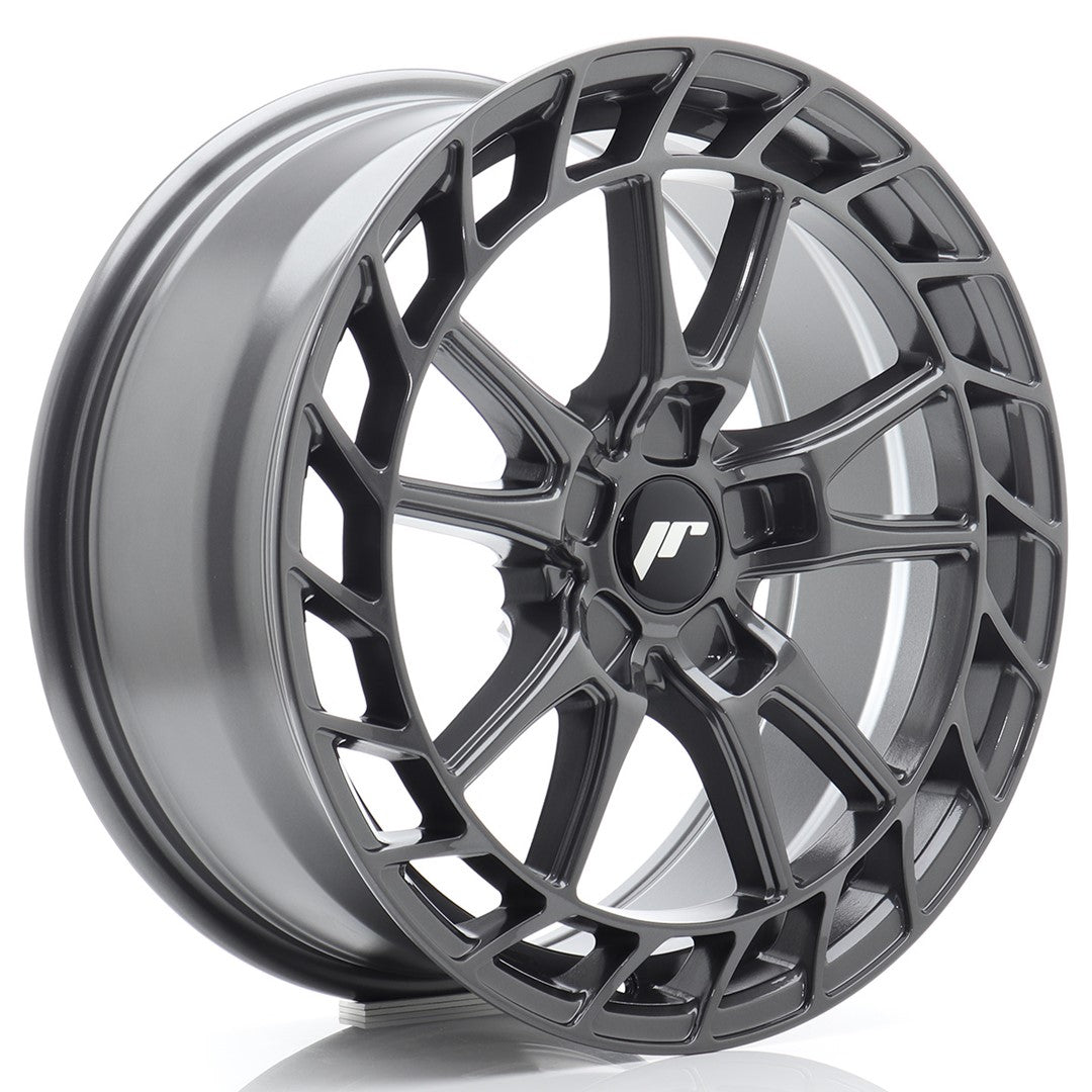 Llanta Japan Racing JR-45 18x8" 5 tornillos a medida ET25-45 gris hyper