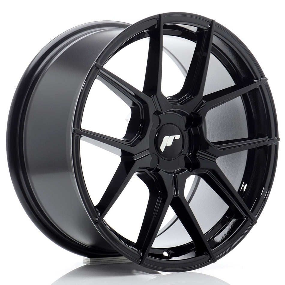 Japan Racing JR-30 17x8" (4 hole custom PCD) ET20-40, Gloss Black