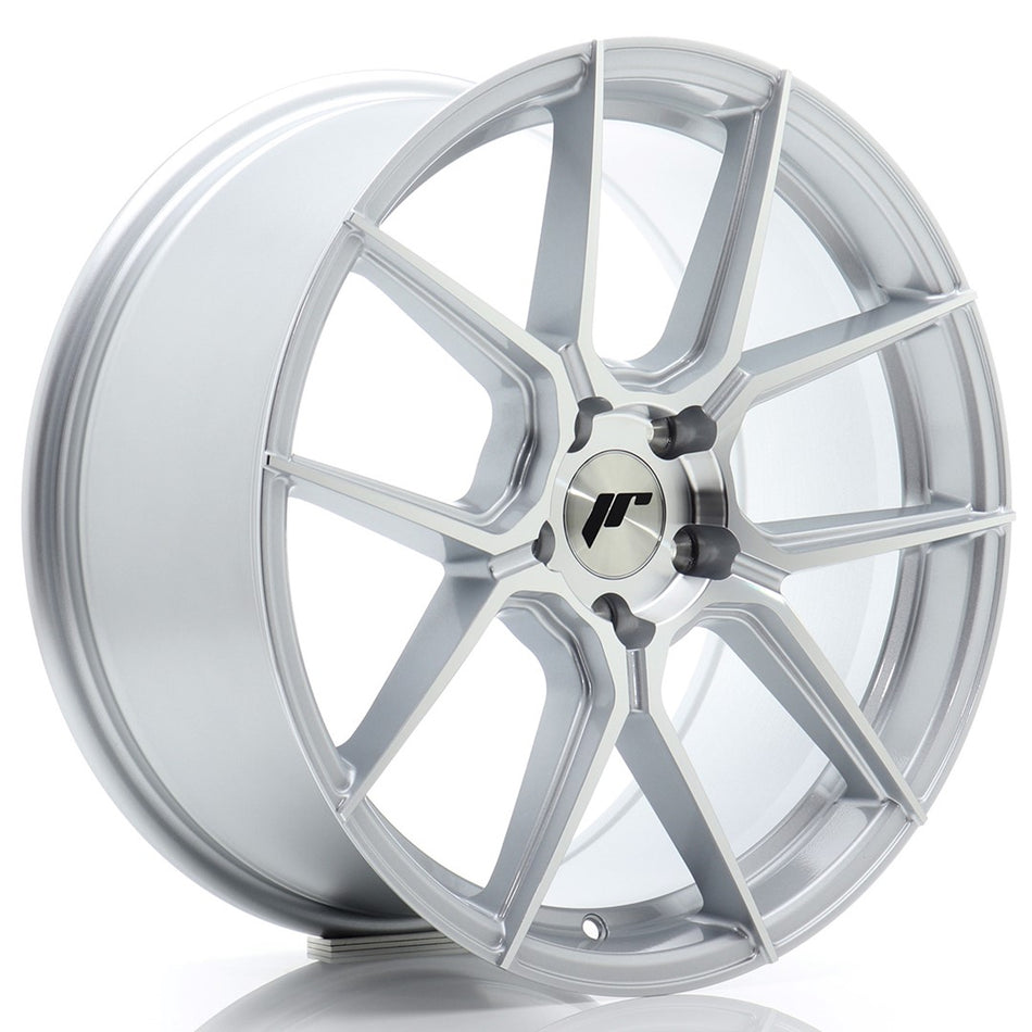 Japan Racing JR-30 18x8.5" 5x112 ET45, Machined Silver