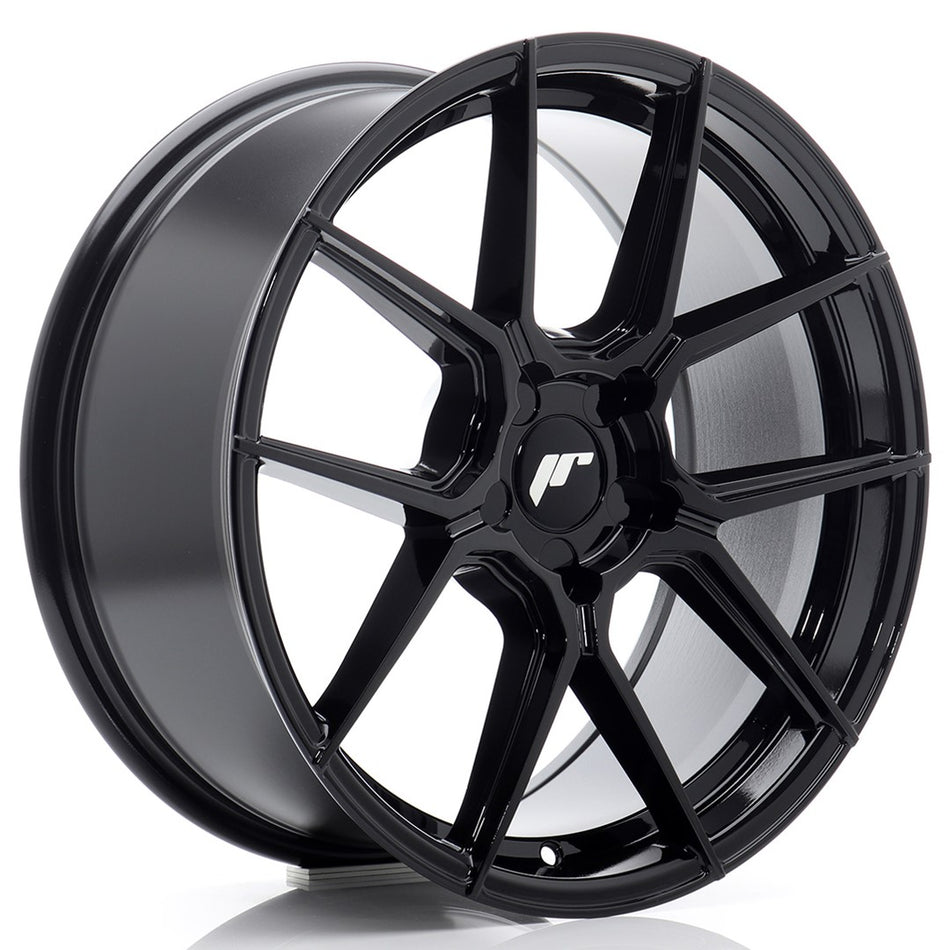 Japan Racing JR-30 18x8.5" (5 hole custom PCD) ET20-45, Gloss Black