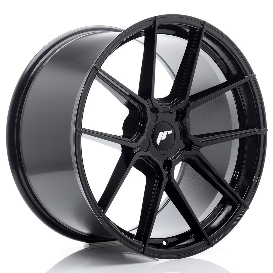 Llanta Japan Racing JR-30 Extreme Concave 20x9" 5 tornillos a medida ET20-35 negro brillo