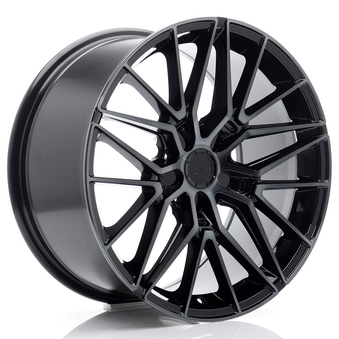 Llanta Japan Racing JR-38 18x9" 5 tornillos a medida ET20-45 negro mate / frontal tintado
