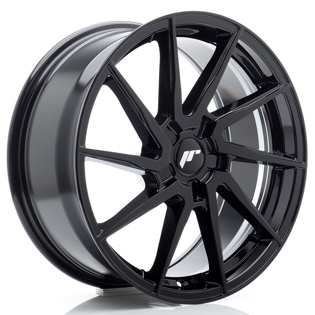 Llanta Japan Racing JR-36 18x8" 5 tornillos a medida ET20-45 negro brillo