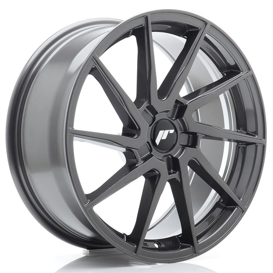 Llanta Japan Racing JR-36 18x8" 5 tornillos a medida ET20-45 gris hyper