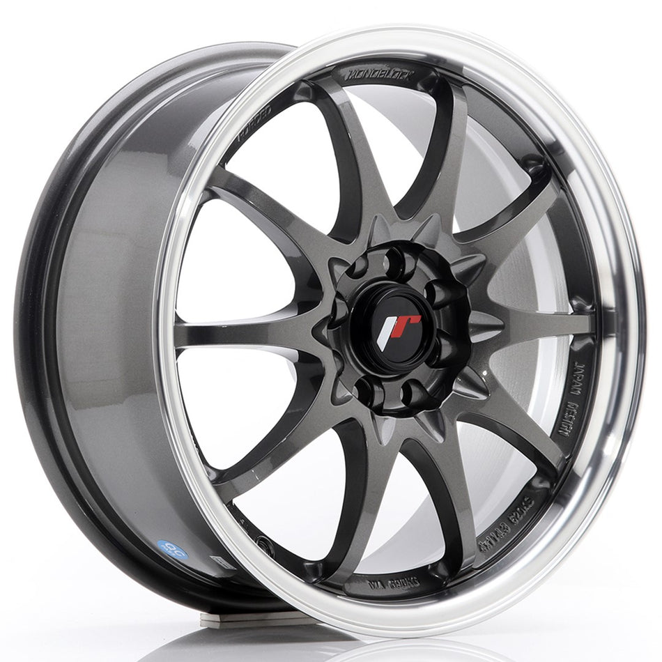 Japan Racing JR-5 16x7" 5x100/114.3 ET30, Gunmetal