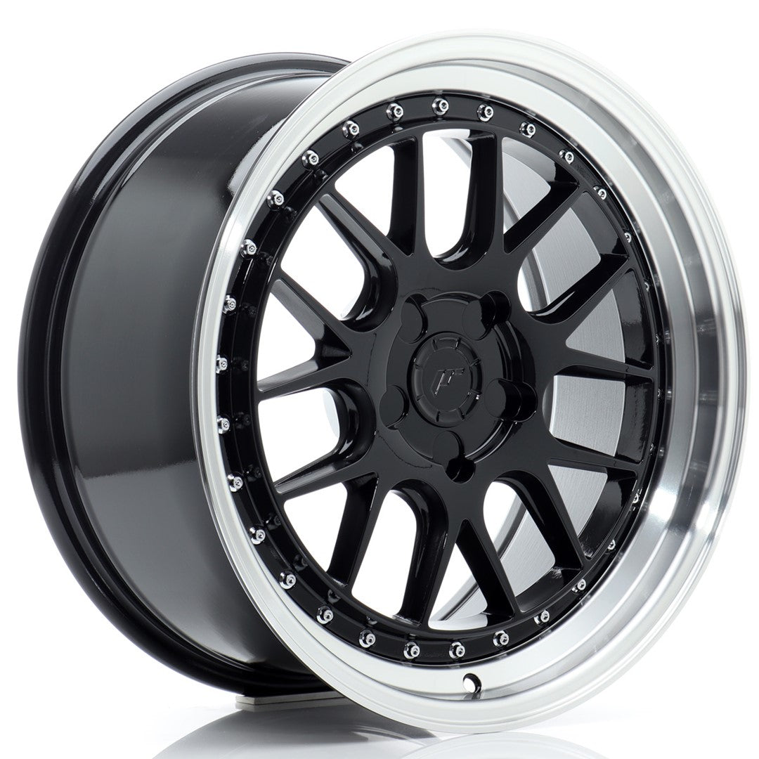 Llanta Japan Racing JR-40 18x8,5" 5 tornillos a medida ET15-35 negro brillo