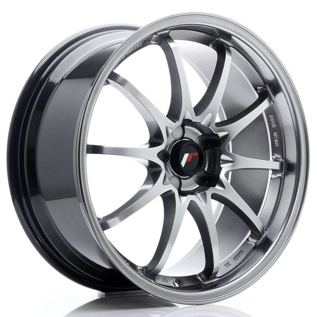 Llanta Japan Racing JR-5 19x8,5" 5 tornillos a medida ET43 negro hyper
