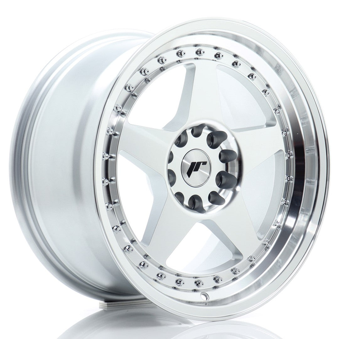 Llanta Japan Racing JR-6 17x9" 5x114.3/5x120 ET25 plata mecanizada