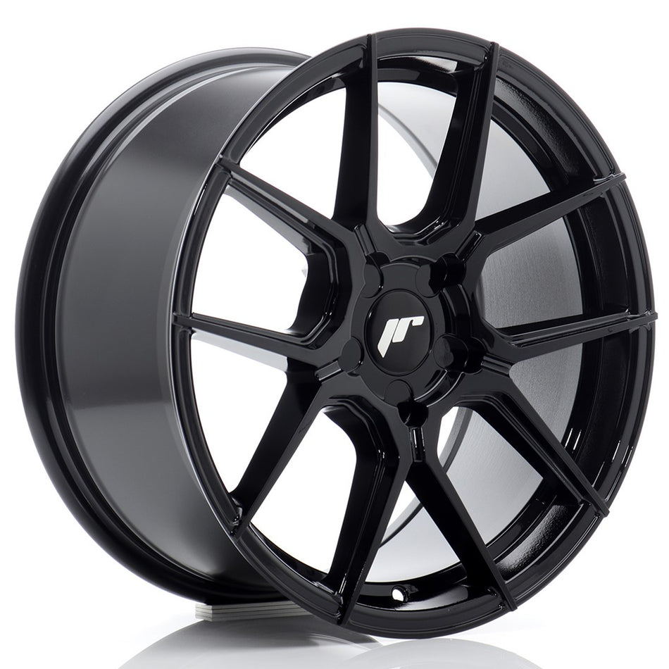 Japan Racing JR-30 17x8" (5 hole custom PCD) ET20-40, Gloss Black
