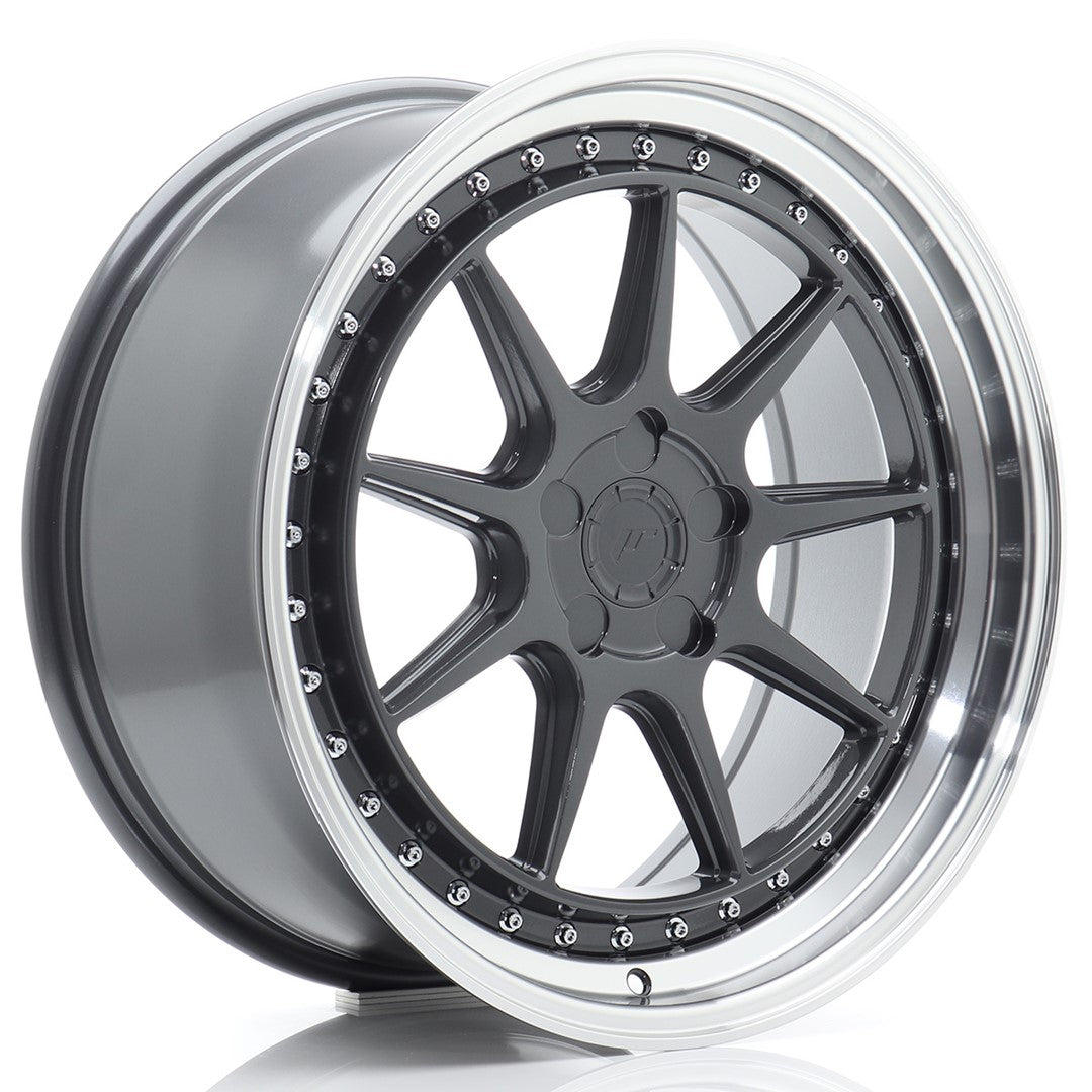Llanta Japan Racing JR-47 19x8,5" 5 tornillos a medida ET15-35 gris hyper