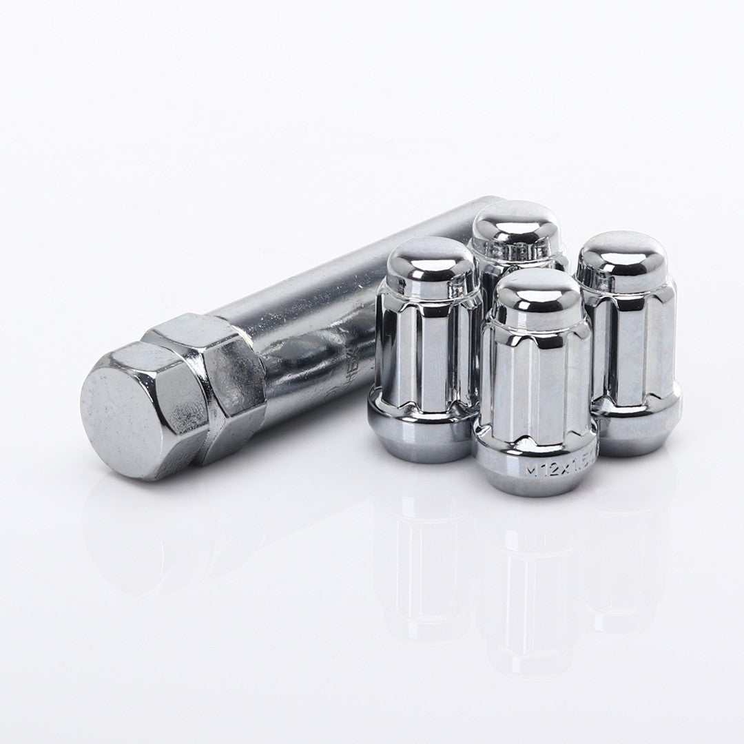 Tuercas antirrobo JR ATN1 M12x1.5 en cromado (juego de 4)
