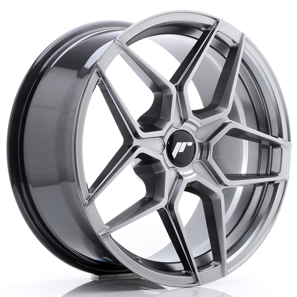 Japan Racing JR-34 18x8" (5 hole custom PCD) ET20-42, Hyper Black