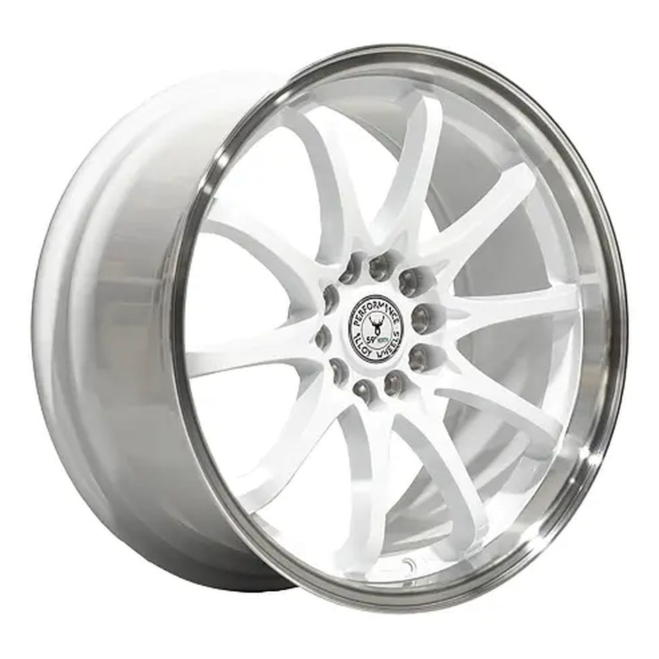 Llanta 59°North D-012 18x8,5" 5x114.3/5x120 ET30 blanco con labio pulido