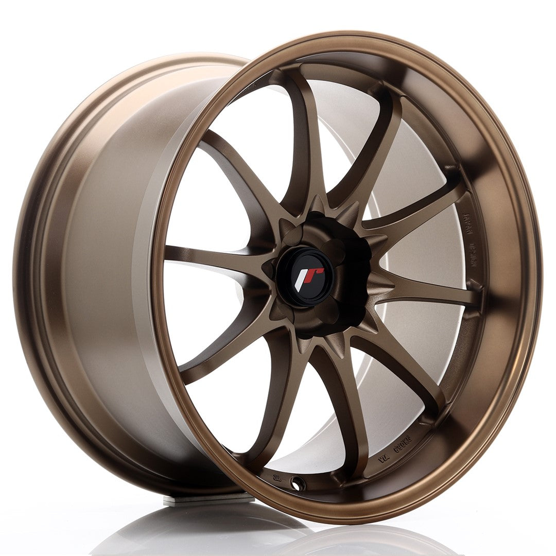 Llanta Japan Racing JR-5 19x10,5" 5 tornillos a medida ET12 bronce anodizado oscuro