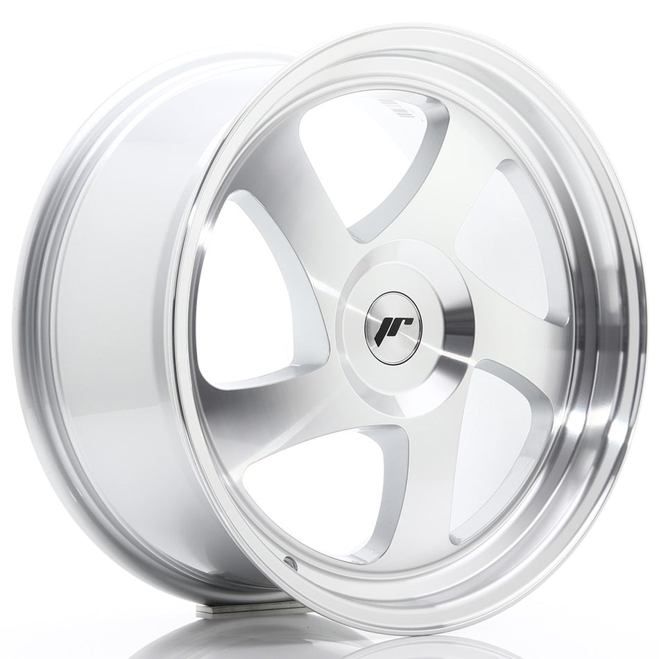 Japan Racing JR-15 18x8.5" (4 & 5 hole custom PCD) ET20-40, Machined Silver