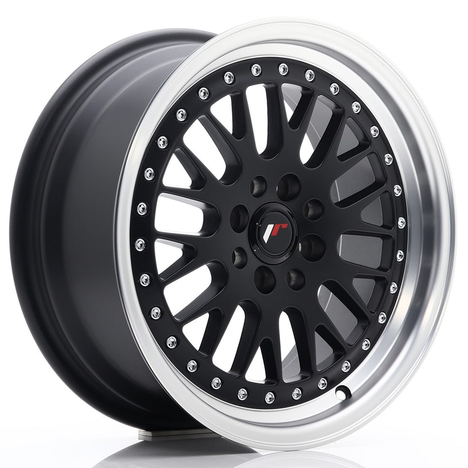 Japan Racing JR-10 16x7" 4x100/108 ET30, Flat Black, Polished Lip