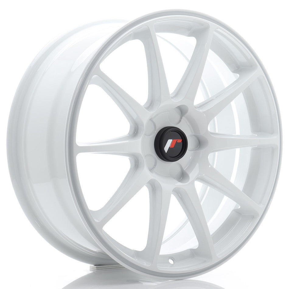 Japan Racing JR-11 18x7.5" (5 hole custom PCD) ET20-40, White