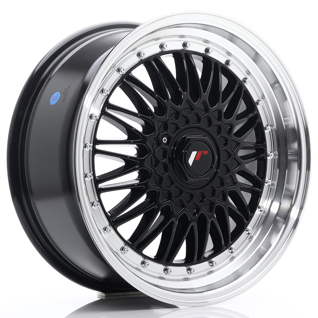 Llanta Japan Racing JR-9 18x8" a medida ET35-40 negro brillo