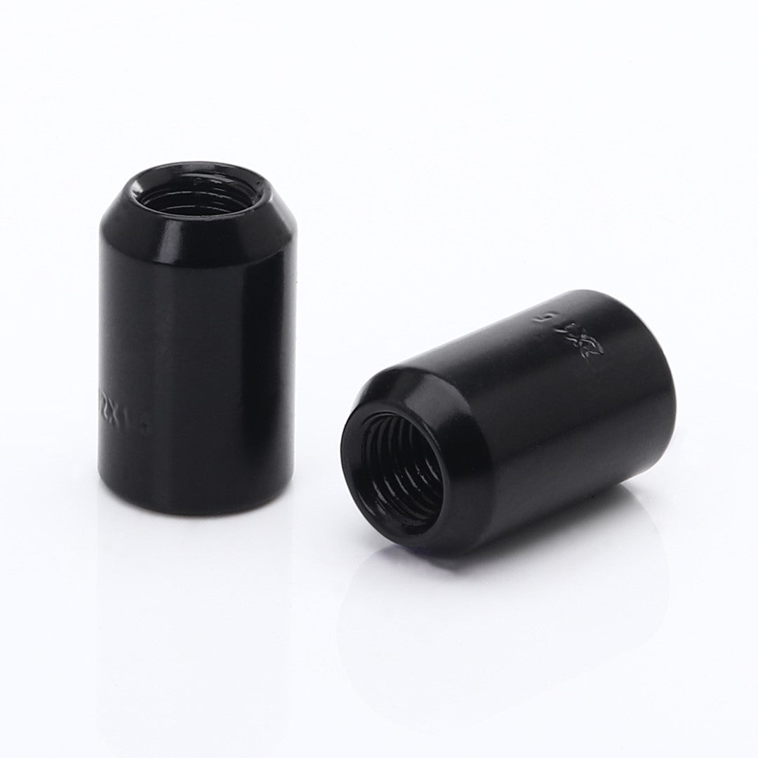 Tuercas de rueda de llave interior M12x1.25 en negro