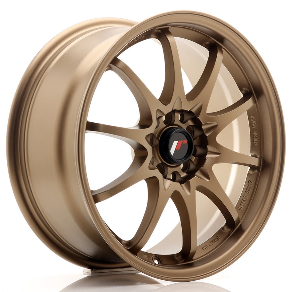 Japan Racing JR-5 17x7.5" 4x100/114.3 ET35, Dark Anodized Bronze