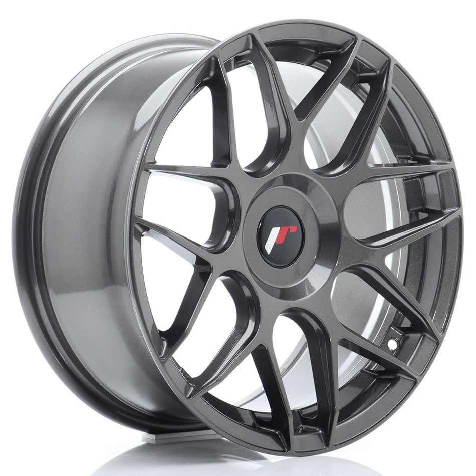 Japan Racing JR-18 17x8" (4 & 5 hole custom PCD) ET35, Hyper Gray