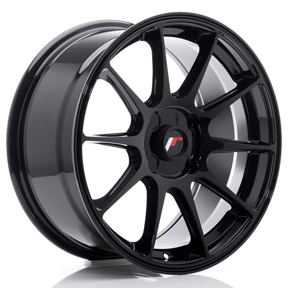 Japan Racing JR-11 17x8" (4 hole custom PCD) ET20-35, Gloss Black