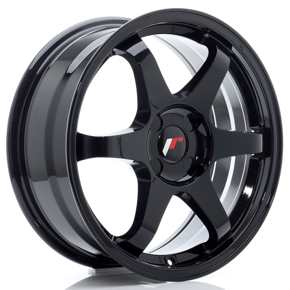 Japan Racing JR-3 17x7" (4 hole custom PCD) ET20-42, Gloss Black