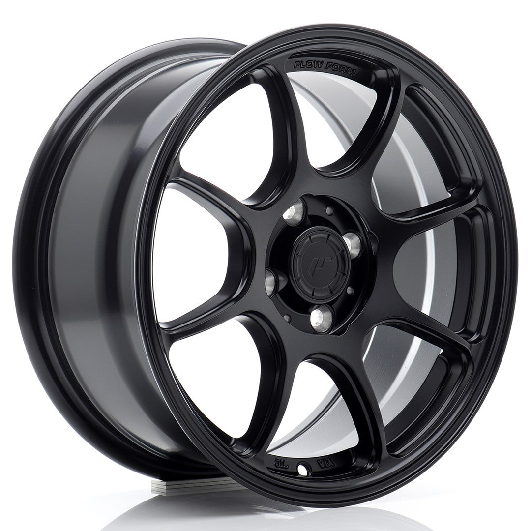 Llanta Japan Racing SL-04 Super Light 15x7" 4x100 ET25 negro mate