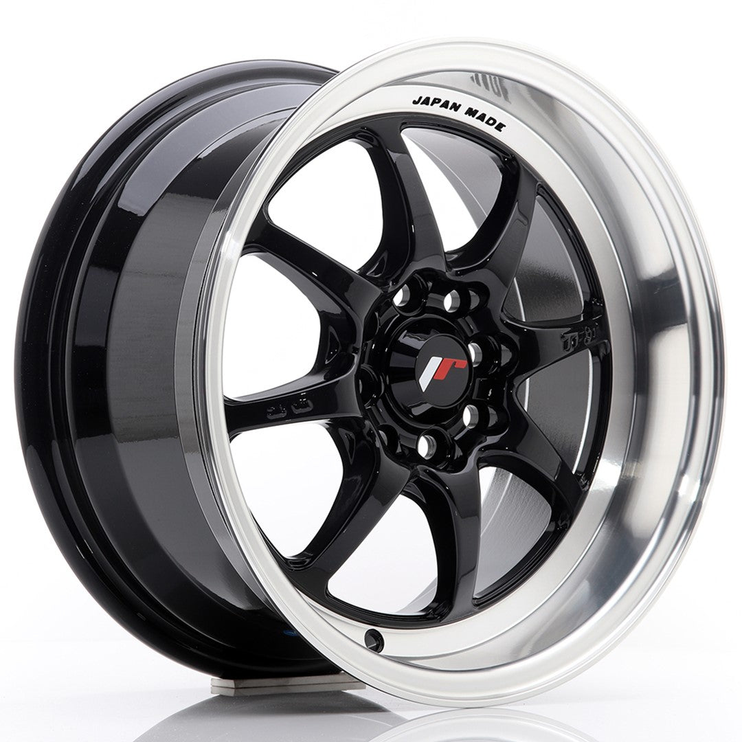 Llanta Japan Racing TF-2 15x7,5" 4x100/4x108 ET30 negro brillo