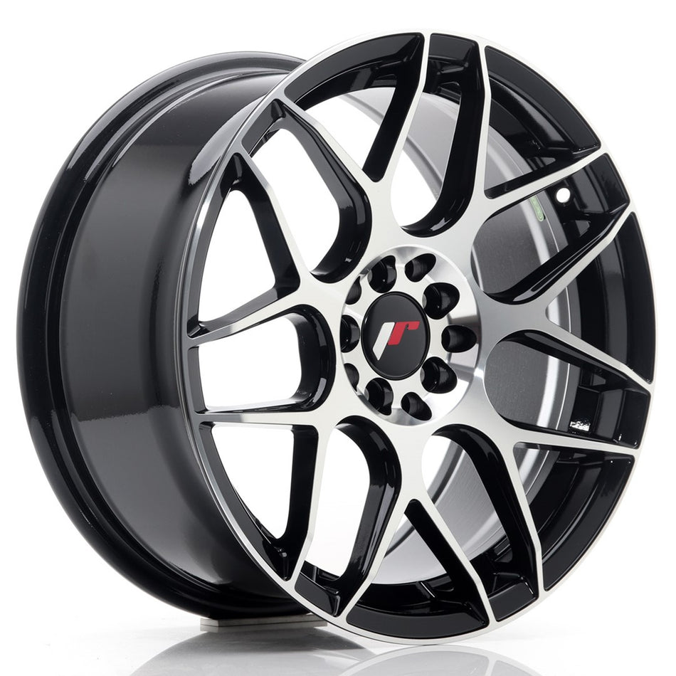 Japan Racing JR-18 17x8" 5x100/114.3 ET35, Machined Black
