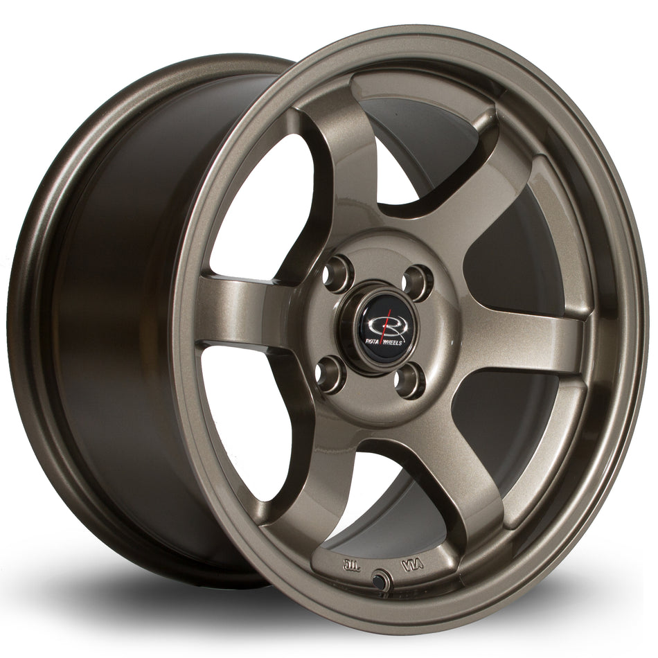 Rota Grid 15x8" 4x100 ET20, Bronze