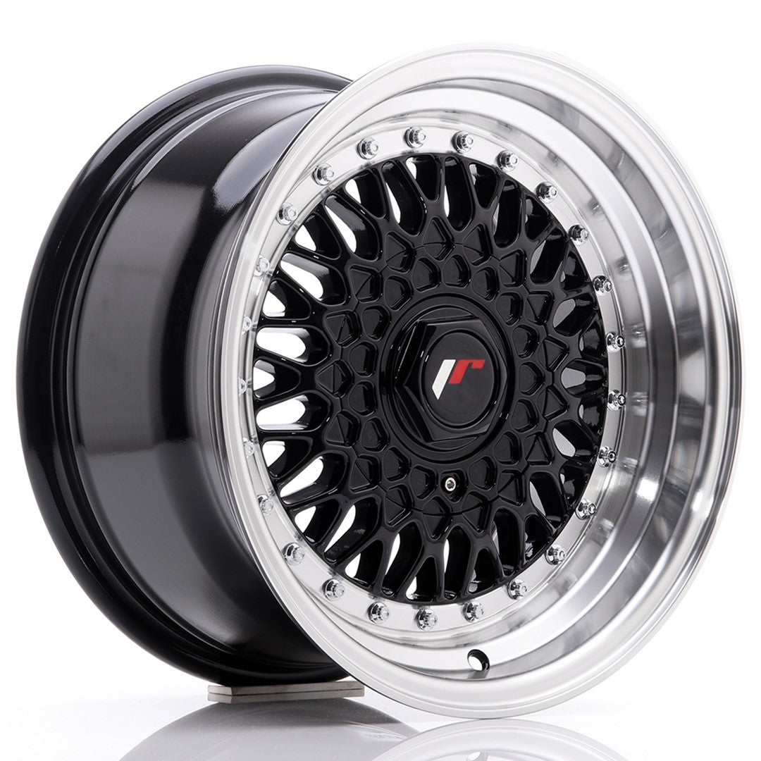 Llanta Japan Racing JR-9 15x8" 4x100/4x108 ET20 negro brillo