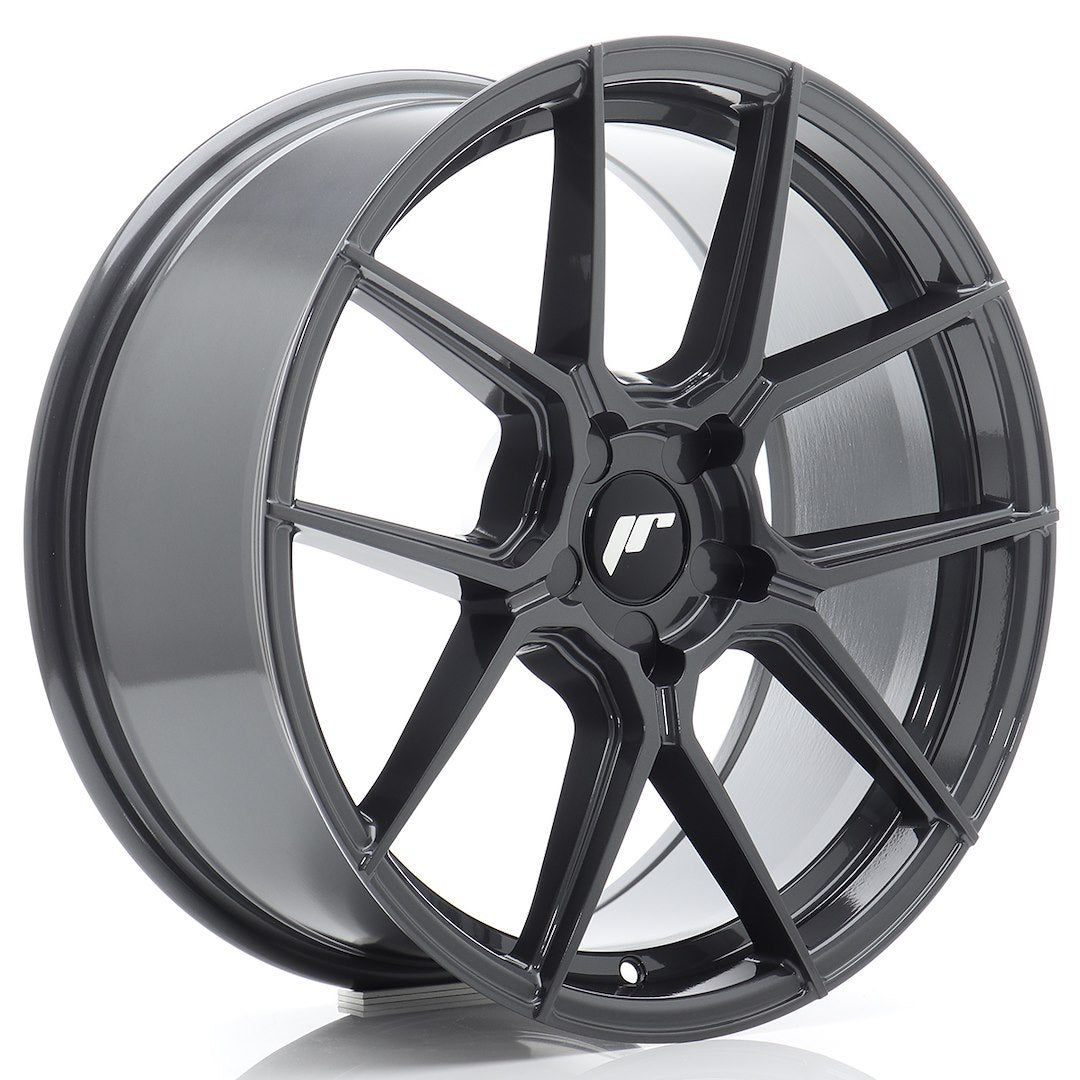 Llanta Japan Racing JR-30 18x8,5" 5 tornillos a medida ET20-45 gris hyper