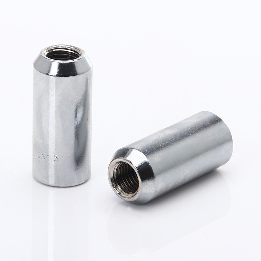 Tuercas de rueda largas de llave interior M12x1.25 en cromado (20 unidades)