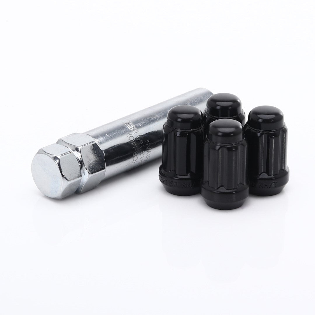 Tuercas antirrobo JR ATN1 M12x1.5 en negro (juego de 4)