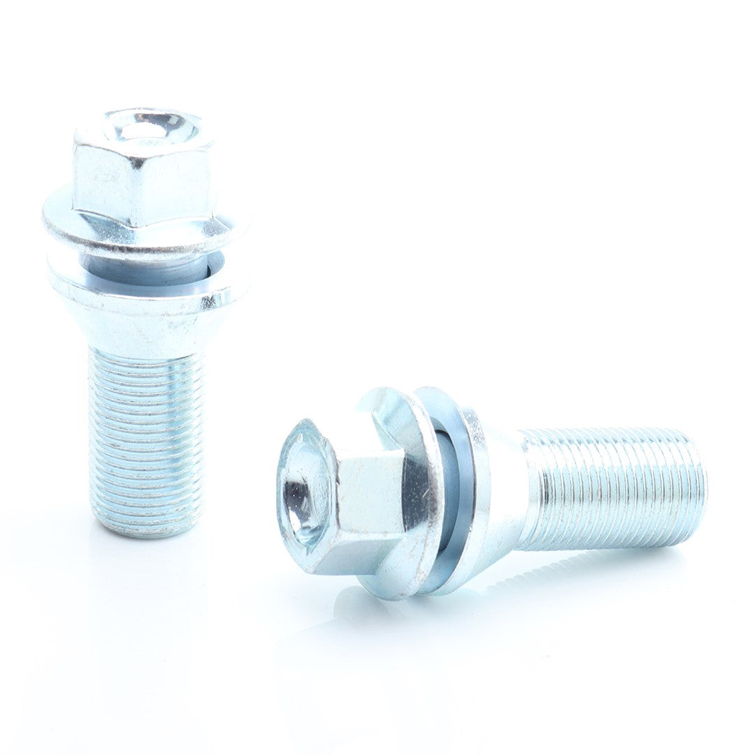 Tornillos de rueda M15x1.25 en plata (20 unidades)