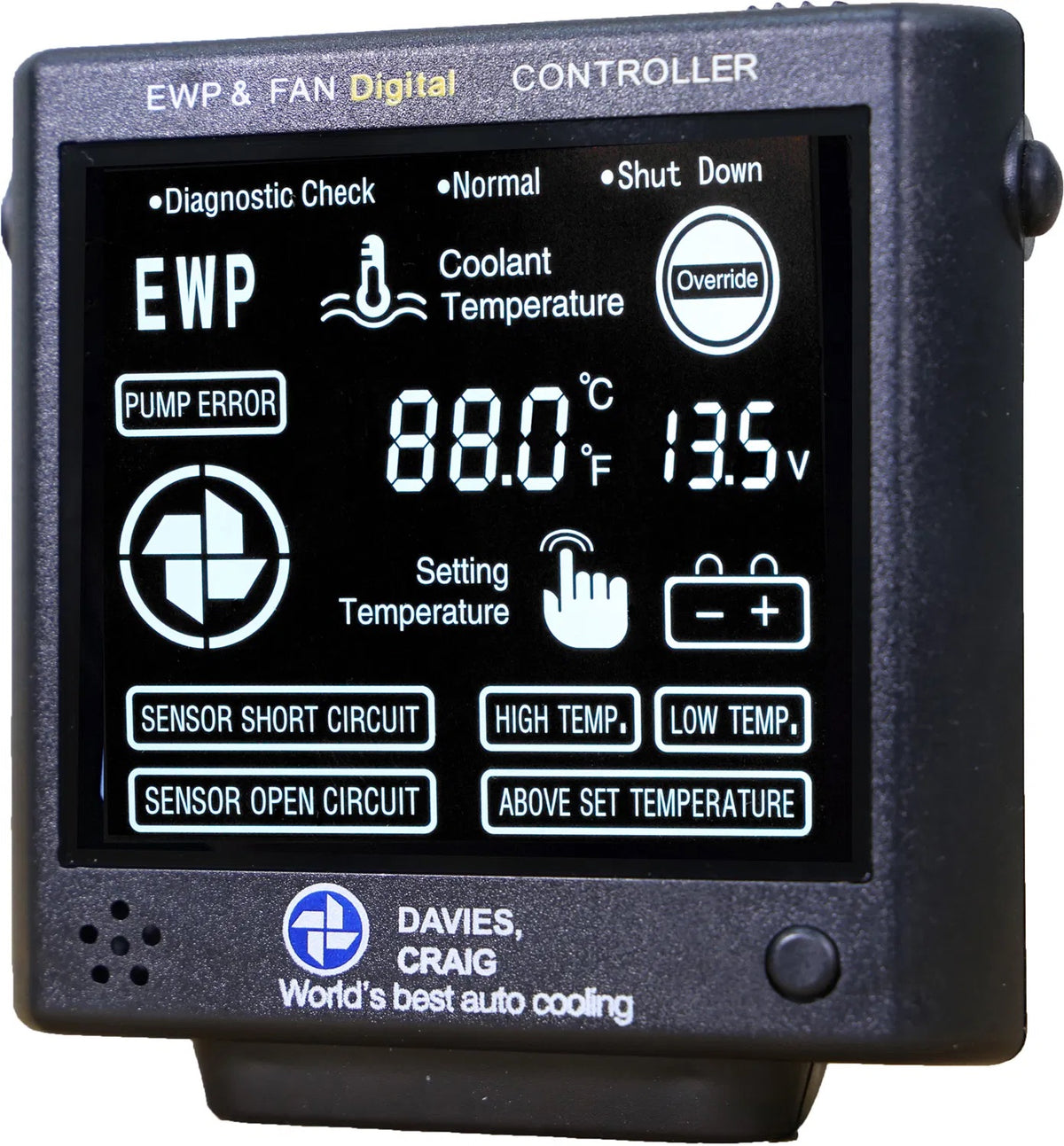 Controlador digital Davies Craig para bomba de agua eléctrica y ventilador 12/24 V
