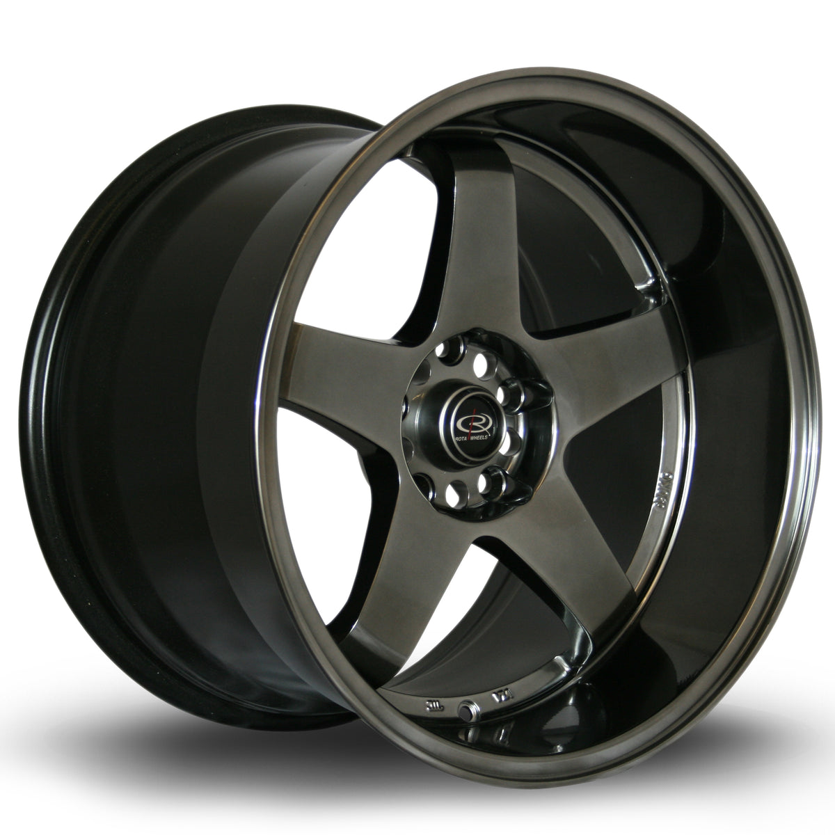 Llanta Rota GTR-D 18x12" 5x114.3 ET20 negro hyper