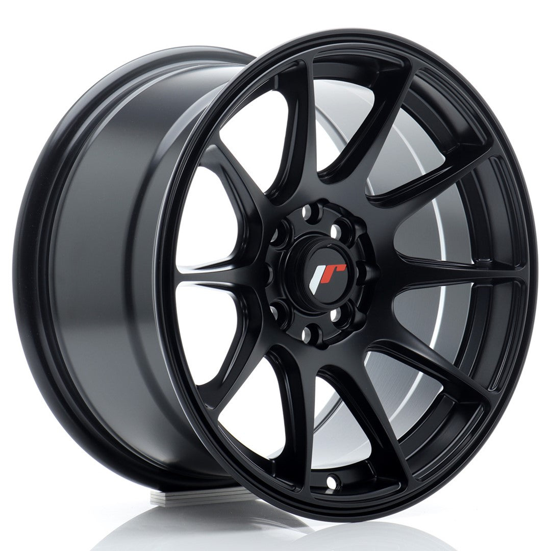 Llanta Japan Racing JR-11 15x8" 4x100/4x114.3 ET25 negro mate
