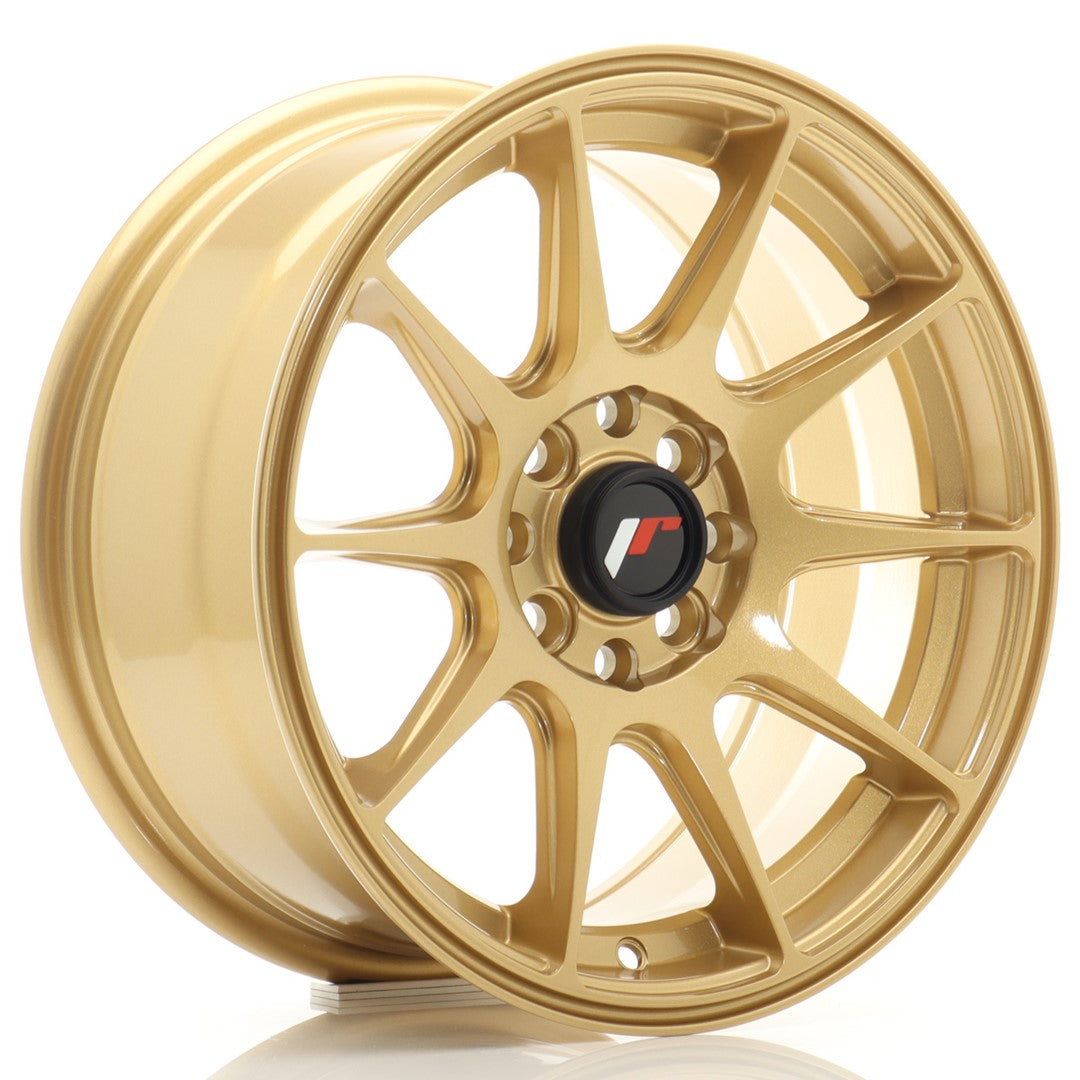 Llanta Japan Racing JR-11 15x7" 4x100/4x108 ET30 dorado