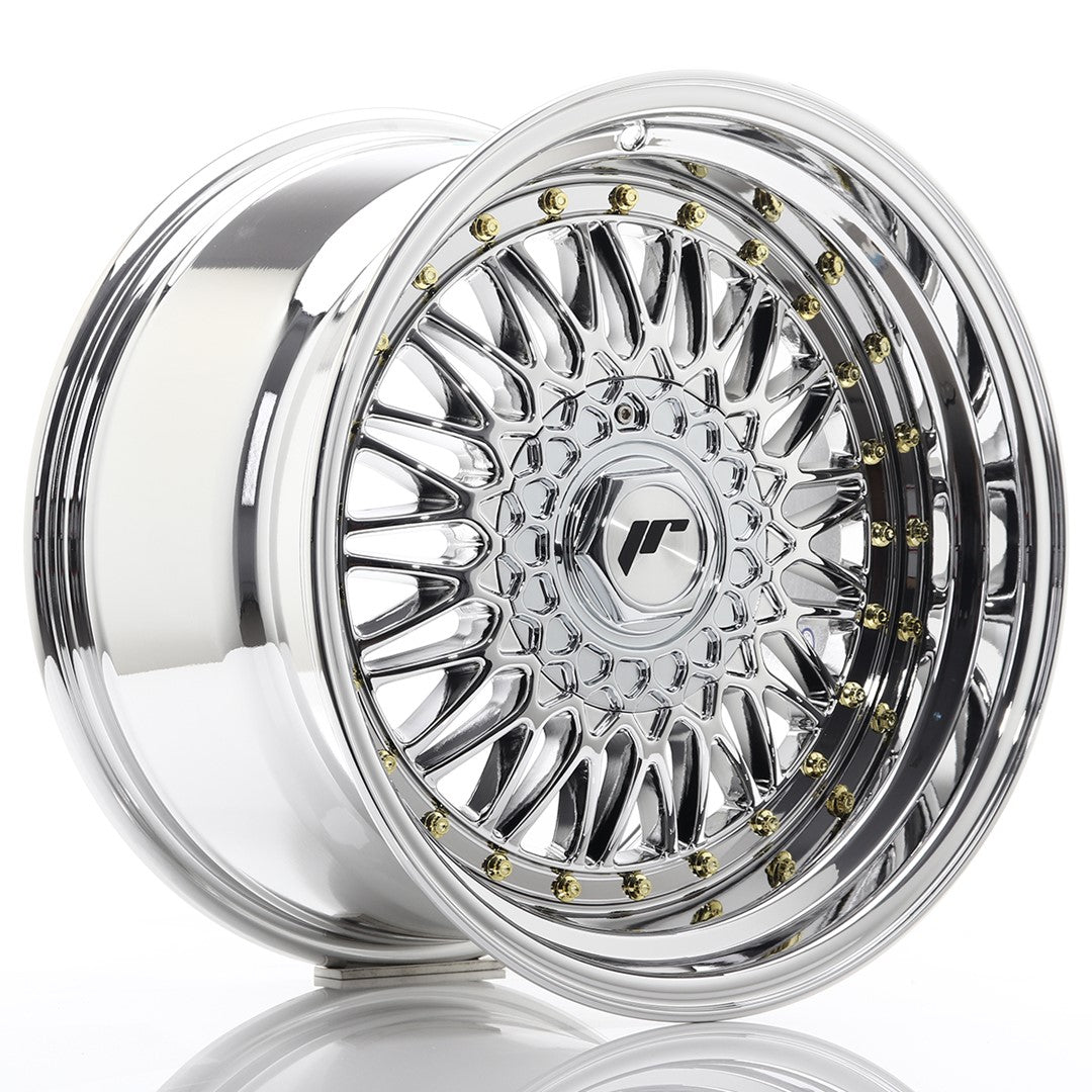 Llanta Japan Racing JR-9 17x10" 5x112/5x120 ET20 cromado / titanio