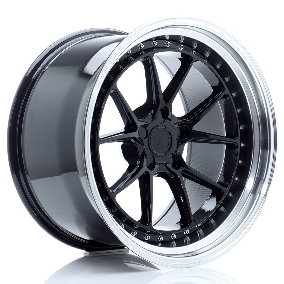 Llanta Japan Racing JR-39 19x11" 5 tornillos a medida ET0-25 negro brillo