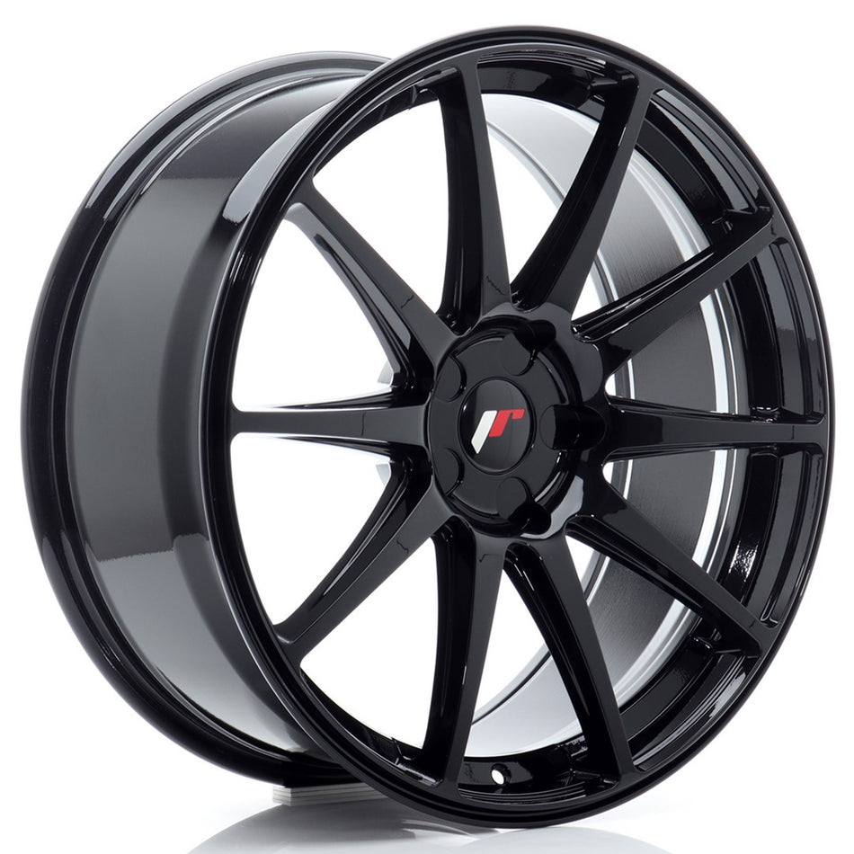 Japan Racing JR-11 20x8.5" (5 hole custom PCD) ET20-35, Gloss Black