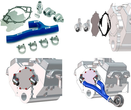 Adaptador de bloque Davies Craig para Ford Big Block
